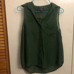 Wet Seal Dark Green Blouse (S)